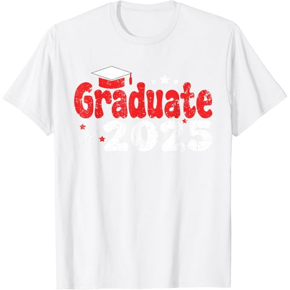 Class Of 2025 Graduate Funny Graduation Vintage T-Shirt100% cotton