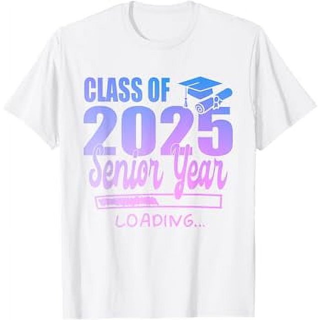 Class Of 2025 Senior Year Loading Funny Senior 2025 Tie Dye TShirt