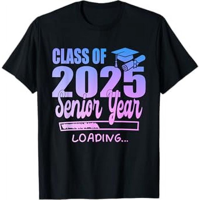 Class Of 2025 Senior Year Loading Funny Senior 2025 Tie Dye TShirt