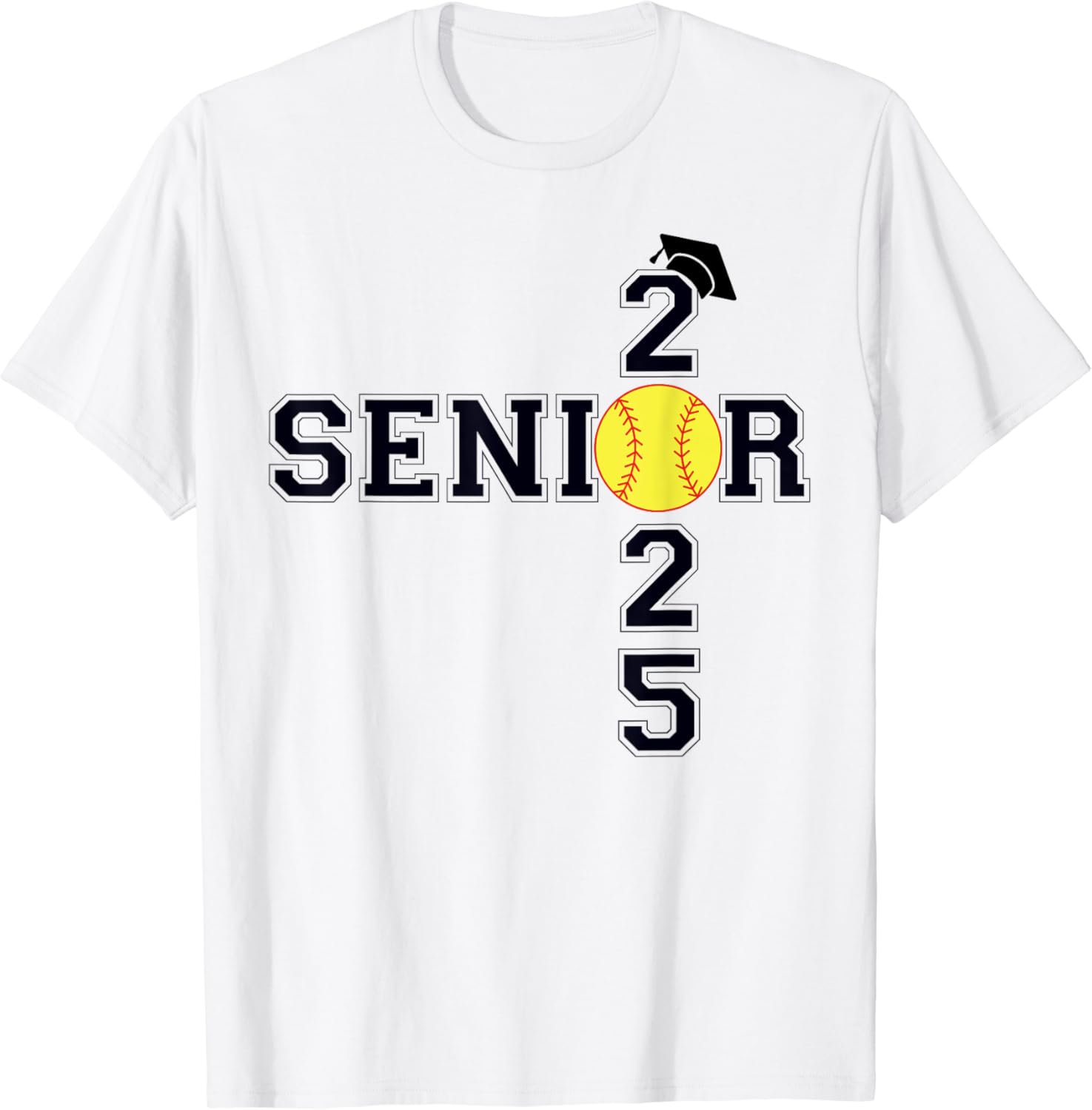 Class Of 2025 Softball Senior Graduation Graduate Women TShirt