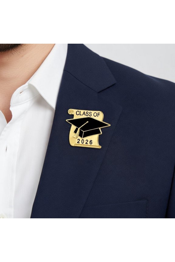 Class Of 2026 Graduation Cap Enamel Pin 2026 Graduate Commemorative Badge For Students(1Pcs)