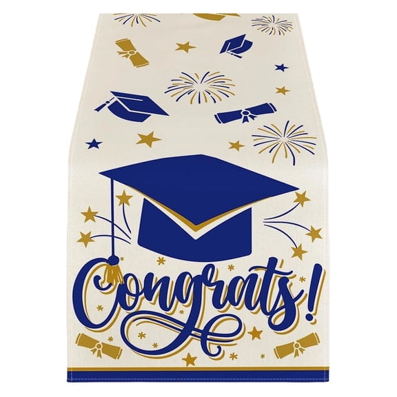 Class Of 2026 Graduation Table Runner Congrats Grad Banner For High School College Party Decorations Dining Room Kitchen Table Decoration