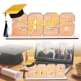 thumbnail image 1 of Class Of 2026 Wooden Graduation Sign Table Centerpiece With Black Tassel Purple Grad Themed Desk Decor Photo Props For Graduation Party,1PC,Khaki, 1 of 10