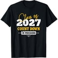 thumbnail image 1 of Class Of 2027 Count Down Funny Grad First Day Sophomore T-ShirtMen and women can wear, black T-shirts, gifts. Age: M,L，XL 2XL, 3XL, 105XL, 1 of 4