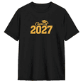 thumbnail image 1 of Class Of 2027 Graduation Cap Cool Graphic Tee for Men and Women, Fun Birthday Gift Cotton Short Sleeves T-Shirt, 1 of 6