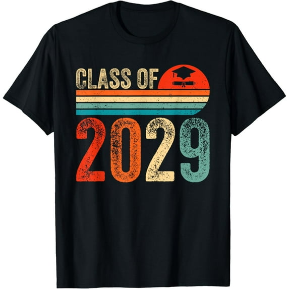 Class Of 2029 Class 2029 Senior Graduation Idea Grow With Me T-ShirtMen and women can wear, black T-shirts, gifts. Age: M,L,XL 2XL, 3XL, 123XL