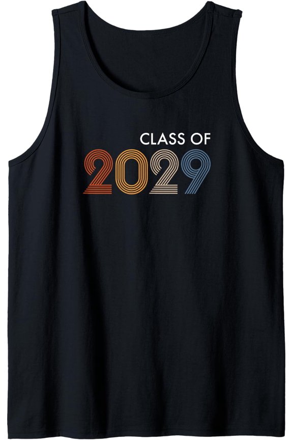 Class Of 2029 College University High School Future Graduate Tank Top Size S-3XL