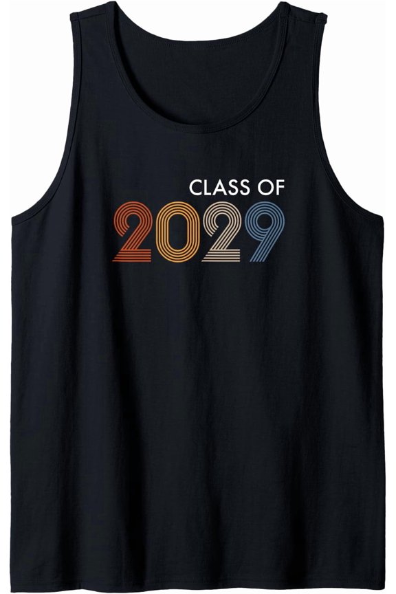 Class Of 2029 College University High School Future Graduate Tank Top Size S-3XL