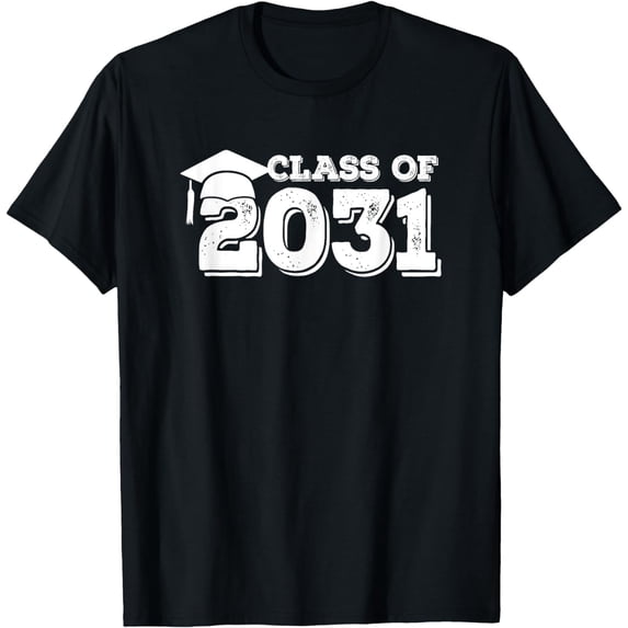Class Of 2031 Shirt Senior Graduation 2031 T-Shirt mens t shirt,black,women,funny,misfits,men,journey,t-shirt