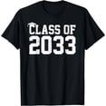 thumbnail image 1 of Class Of 2033 Grow With Me Graduation First Day Of School T-Shirt, 1 of 4