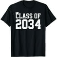 thumbnail image 1 of Class Of 2034 Grow With Me Graduation First Day Of School T-Shirt, 1 of 4