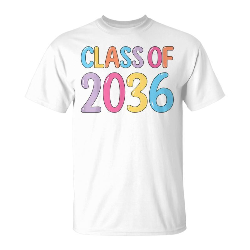 Class Of 2036 Grow With Me K To 12 Grade Handprints On Back TShirt ...