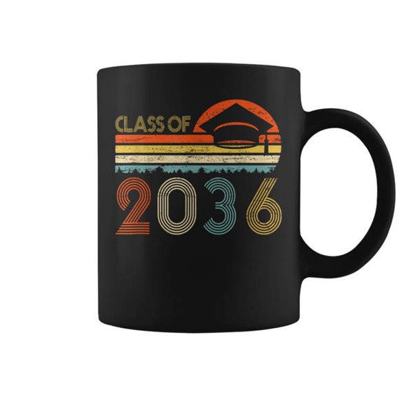Class Of 2036 Grow With Me PreK Graduate Retro Coffee Mugs