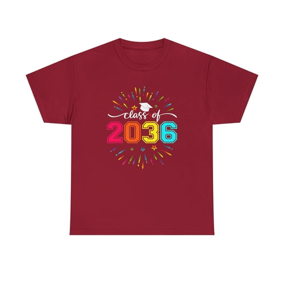 Class Of 2036 Senior 2036 Grow With Me Funny Graduation T-Shirt