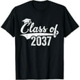 thumbnail image 1 of Class Of 2037 Grow With Me Kindergarten Graduation Gift Kids T-Shirt, 1 of 4