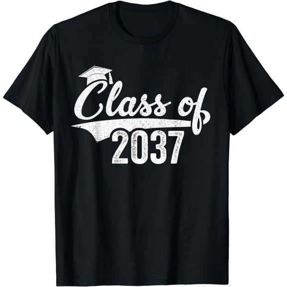 Class Of 2037 Grow With Me Kindergarten Graduation Gift T-Shirt