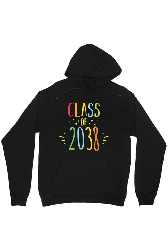 Class Of 2038 Future Graduate Funny School Graduation Graphic Novelty - Premium Fabric M235 Unisex Hoodie, Up to Size 5XL