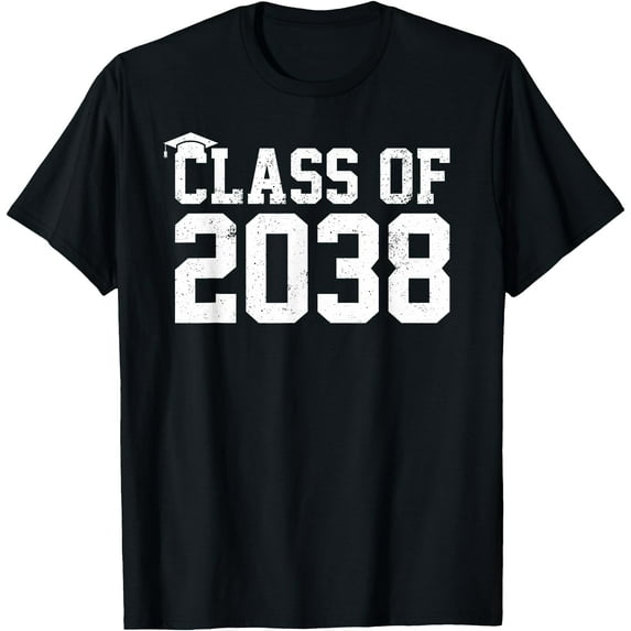 Class Of 2038 Grow With Me Graduation First Day Of School T-Shirt