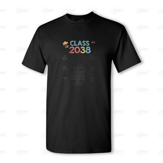 Class Of 2038 Handprint Grow With Me, Cute School Milestone Gift Unisex Tee V80297, for men & women, up to size 5XL