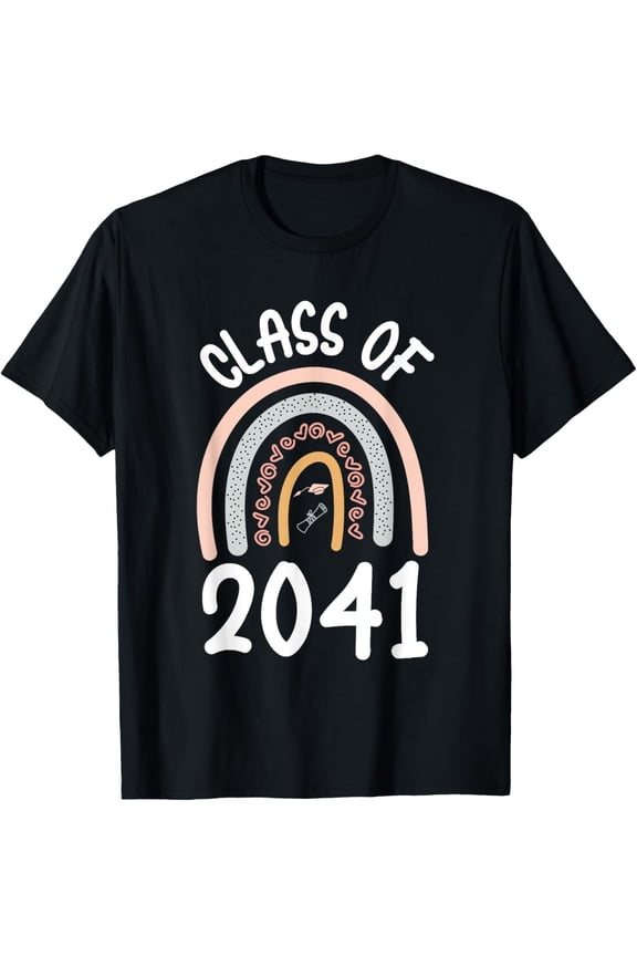 Class Of 2041 Grow With Me For Kindergarten First Day Adult T-shirt