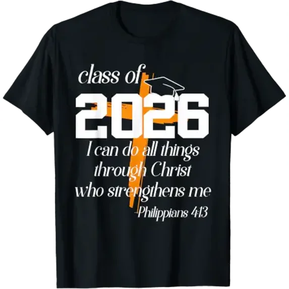 Class Of Christian Graduation Senior Graduate T-Shirt - Walmart.com