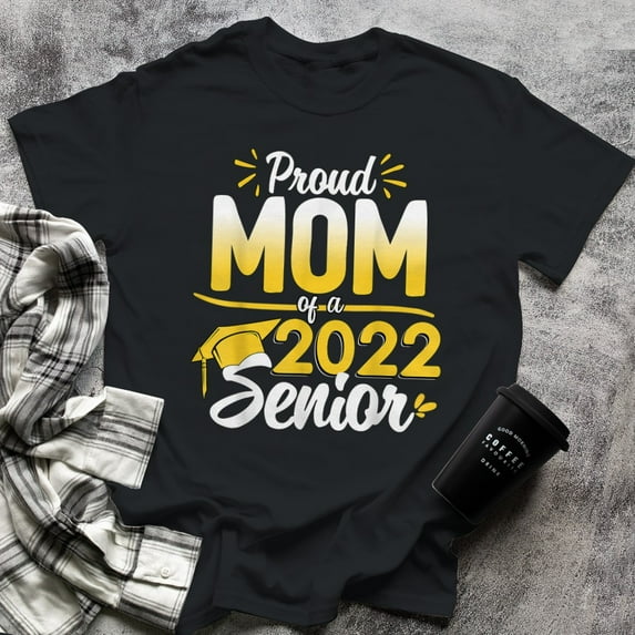 Class Of Graduation Proud Mom Of A Senior (1), Small, Black