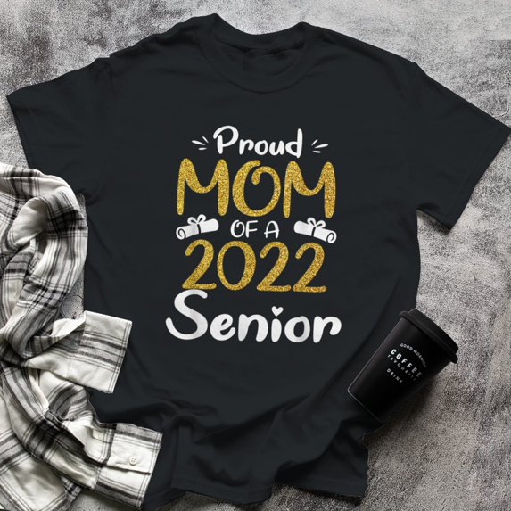 Class Of Proud Mom Of A Senior School Graduation (4), Small, Black