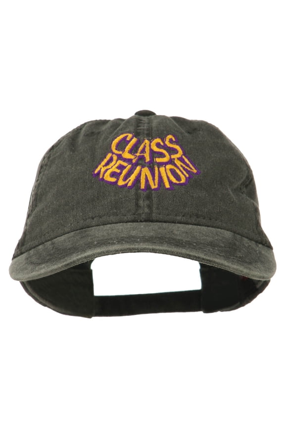 Class Reunion Embroidered Washed Cap - Black OSFM