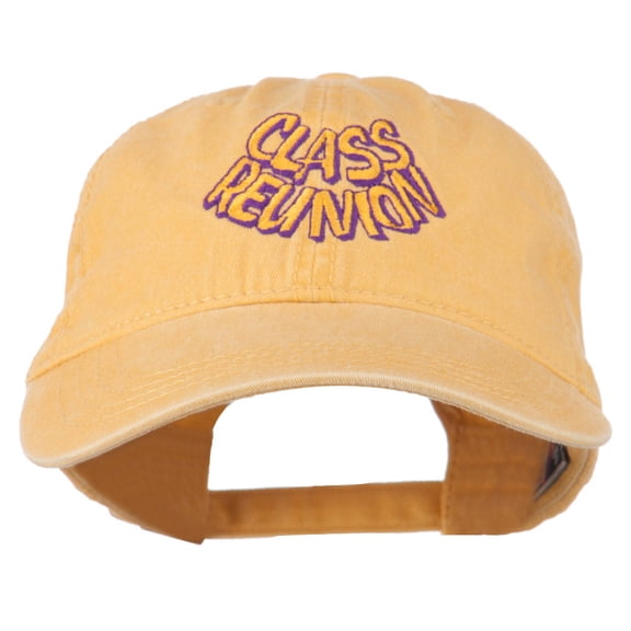 Class Reunion Embroidered Washed Cap - Yellow OSFM