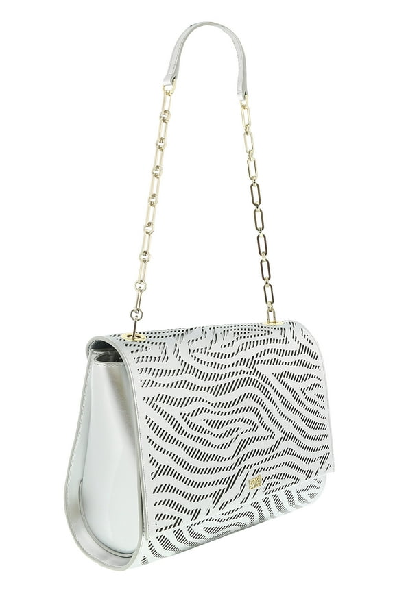 Class Roberto Cavalli Audrey Silver Medium Shoulder Bag