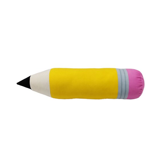 Class Rules! 21.5" Yellow Pencil Pillow by B2C