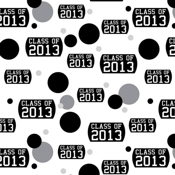 Class of 2013 Graduation Premium Gift Wrap Wrapping Paper Roll Pattern