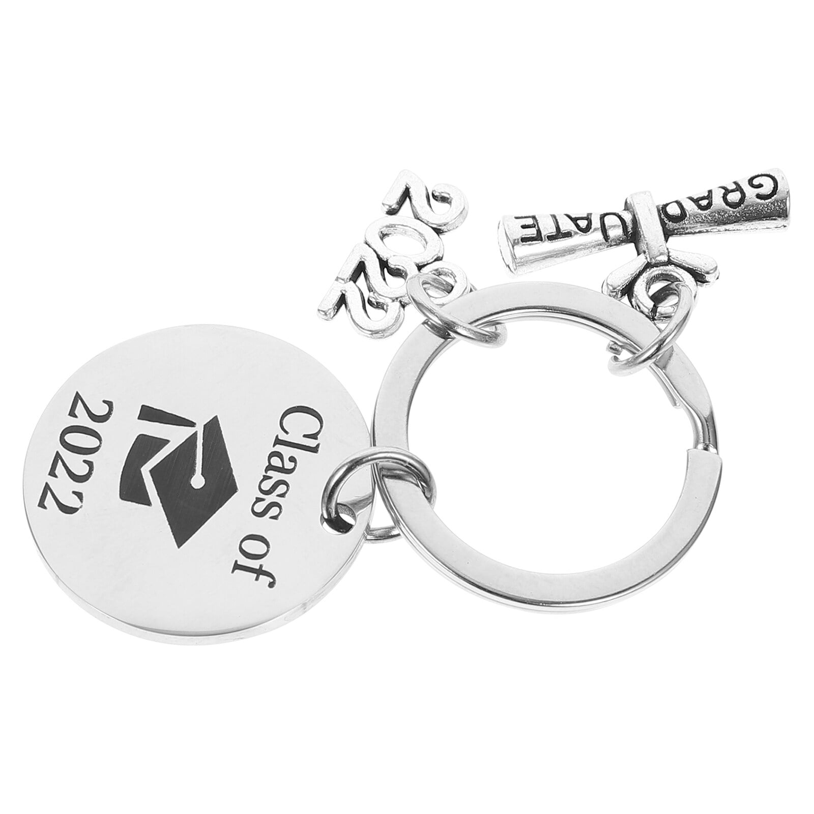 Class of 2021 Keychains Personalized Graduation Keyrings Stainless