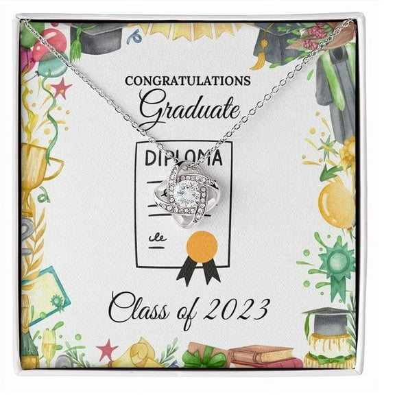 Class of 2023 Graduate Gift Love Knot Necklace