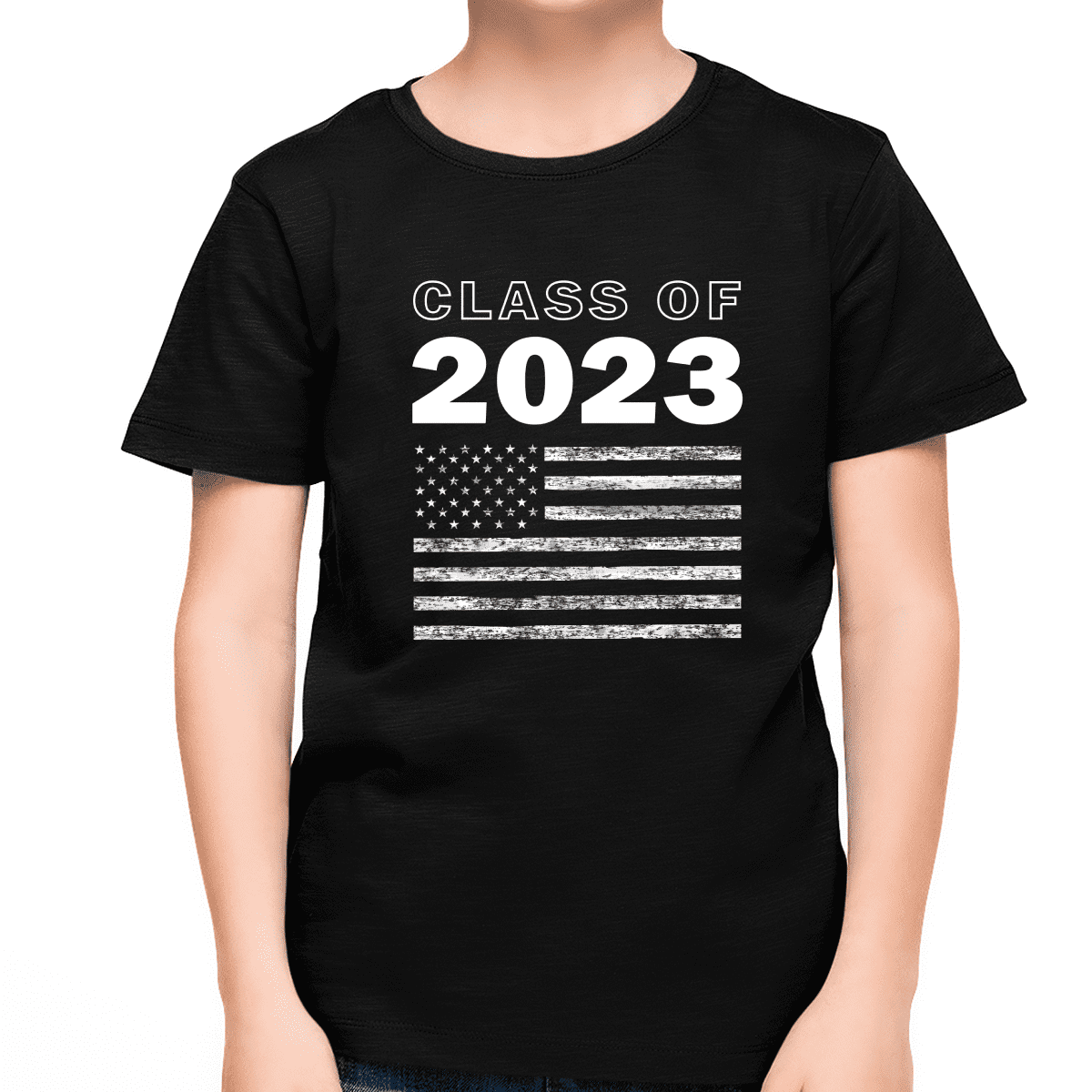 Class of 2023 Graduation 2023 Distressed American Flag 2023 Shirts for ...