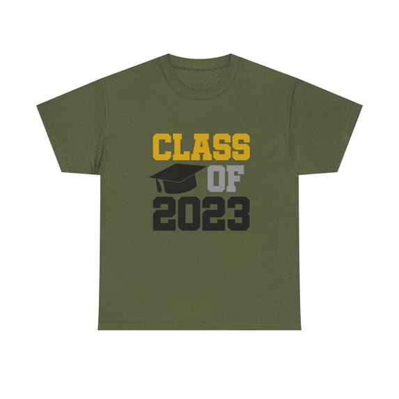 Class of 2023, Senior Graduation T-Shirt, College Graduation T-Shirt, Graduation Gift, Unisex Heavy Cotton Tee