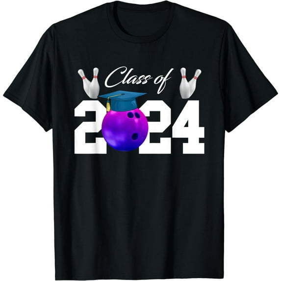Class of 2024 Graduation Bowling Sports Grad Bowler T-Shirt