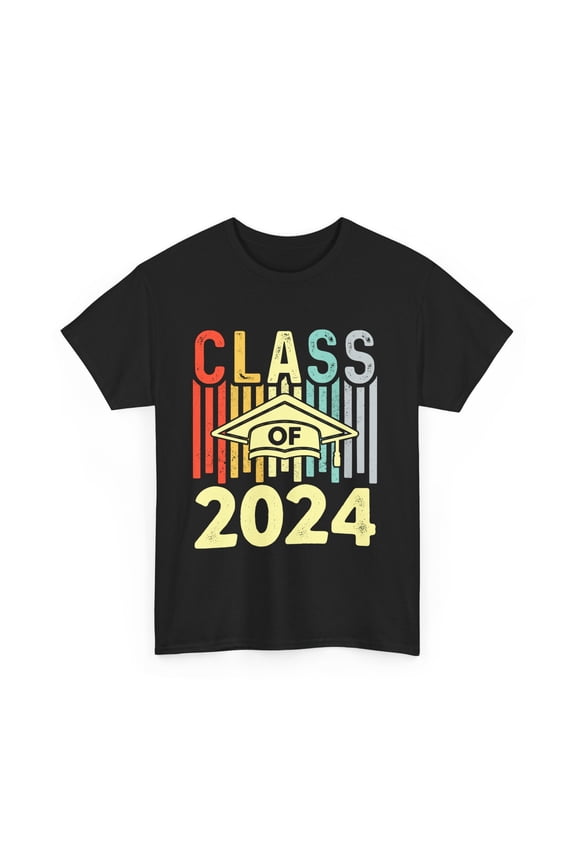 Class of 2024 Graduation School Vintage Senior 2024 Mens Shirt Plus Size Big and Tall