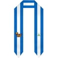 thumbnail image 1 of Class of 2024 Nicaragua Flag Graduation Stoles Shawl Sash Scraf For Study Aboard International Students Graduation's Day, 1 of 6