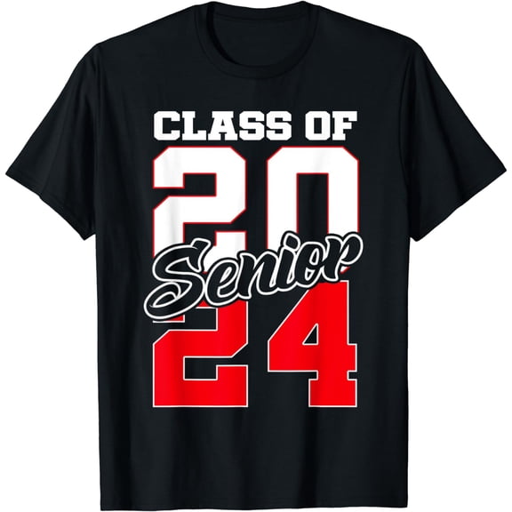 Class of 2024 Senior 24 Shirt High School Graduation Gift T-Shirt