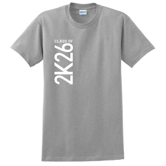 Class of 2026 2K26 Graduation Plus Size T-Shirt 4XL Sport Grey
