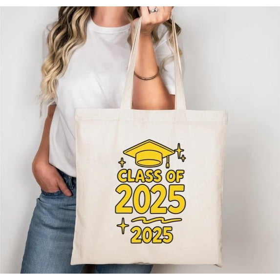 Class of 2025 Celebration Tote Bag Festive Senior Graduation Design, a ...