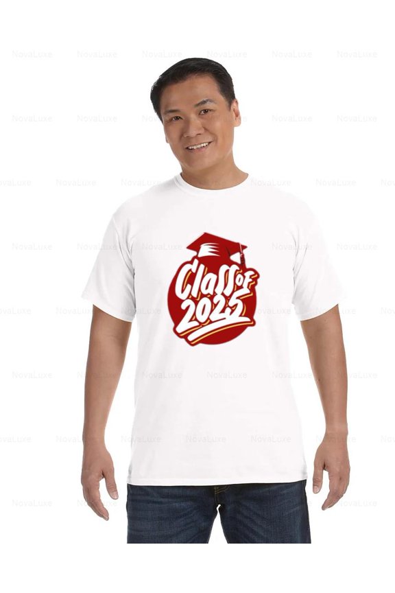 Class of 2025 Comfort Color T-Shirt Graduation Pride Tee by Orchid’s Art, Unisex, up to size 4XL