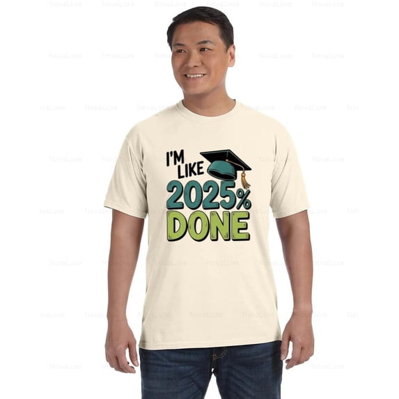 Class of 2025 Comfort Color T-Shirt Simple Graduation Year Statement Style, Unisex, up to size 4XL