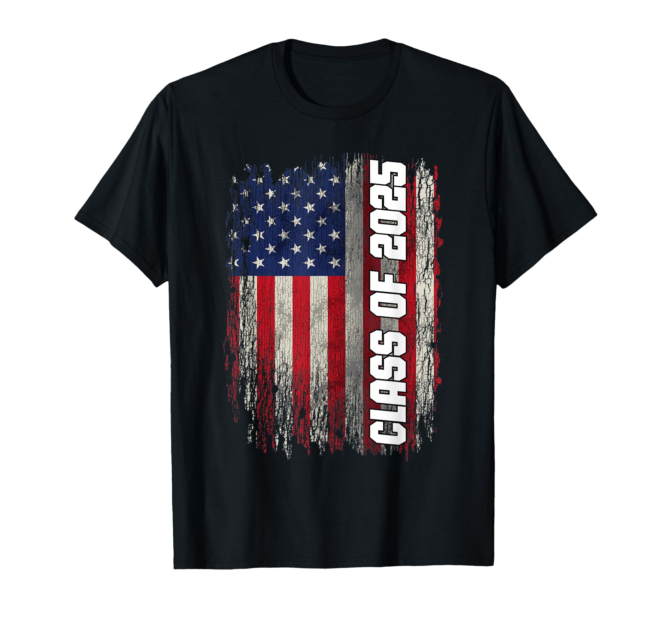 Class of 2025 Funny Senior 2025 USA American Flag TShirt