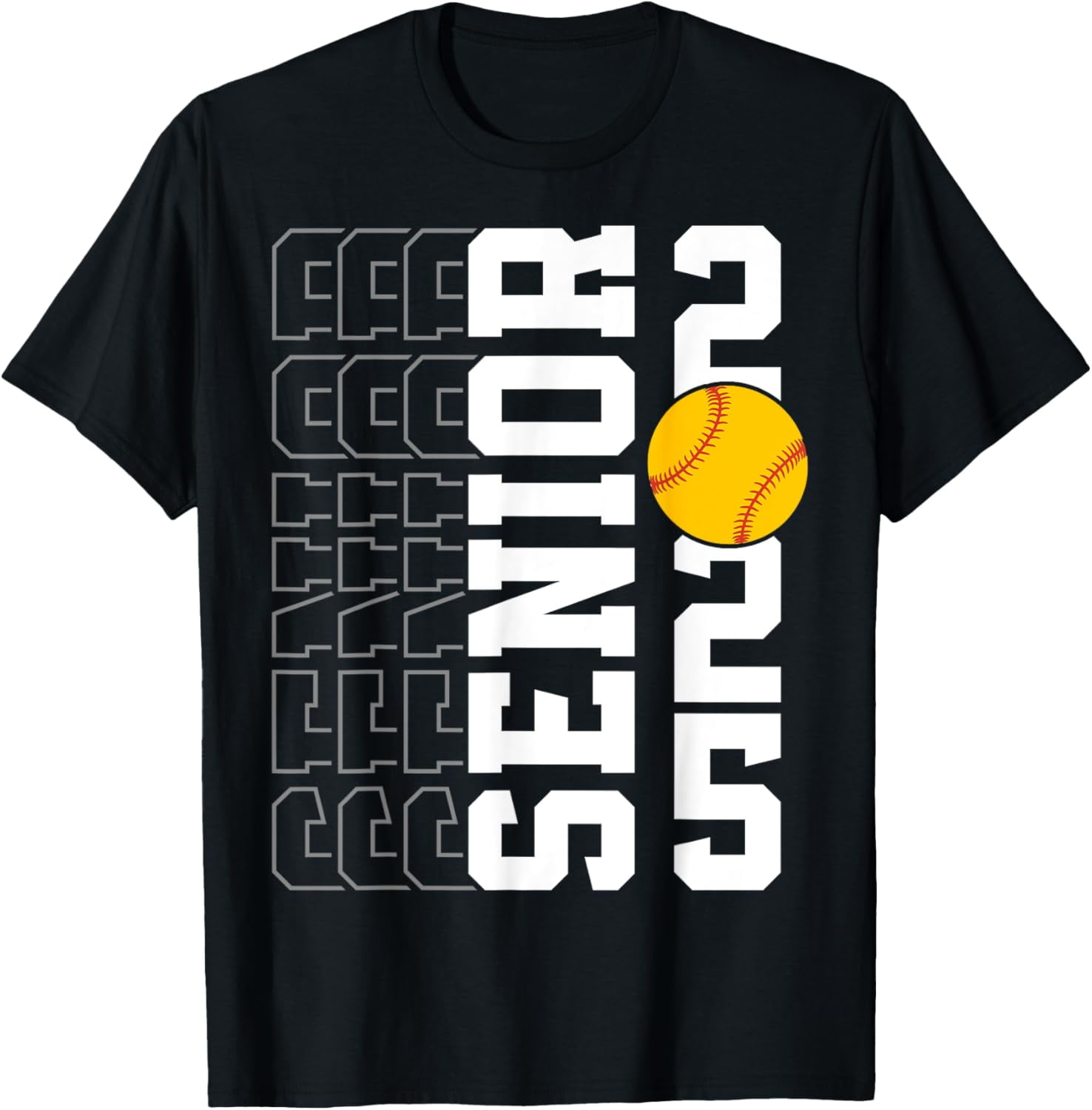 Class of 2025 Graduation Senior Softball Player Boys Girls TShirt