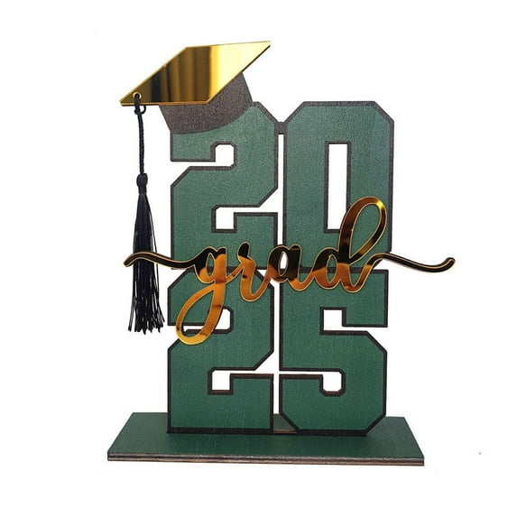 Class of 2025 Graduation Table Centerpiece with Cap and Tassel – Perfect for Celebrations and Parties Decor