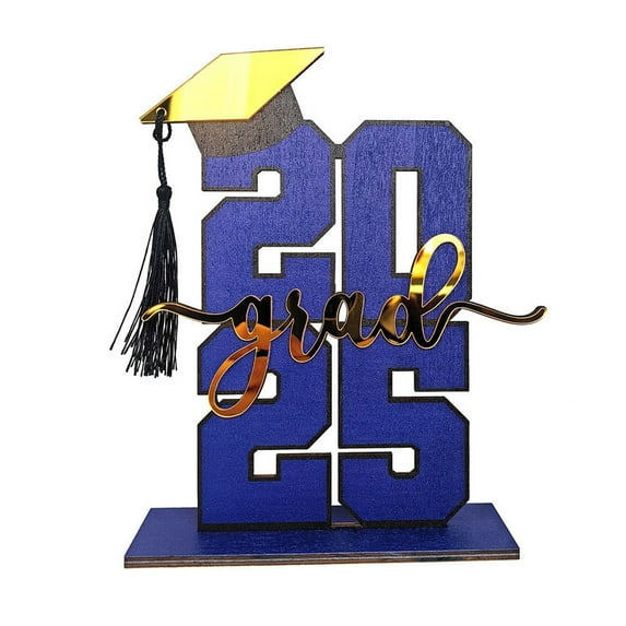 Class of 2025 Graduation Table Centerpiece with Cap and Tassel – Perfect for Celebrations and Parties Decor