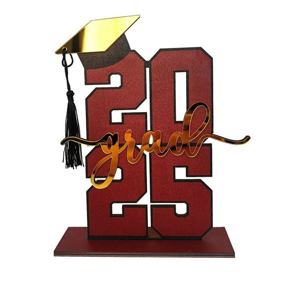Class of 2025 Graduation Table Centerpiece with Cap and Tassel – Perfect for Celebrations and Parties Decor