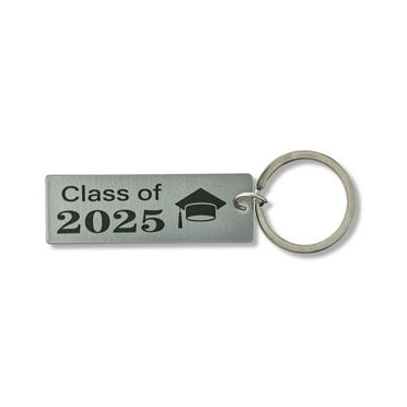 Graduation Class of 2025 Key Chain, Silver, 3.5 in, by Way To Celebrate